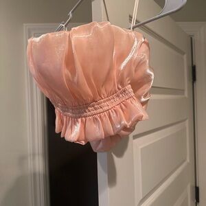 NWT Boutique Shimmer Gold Top